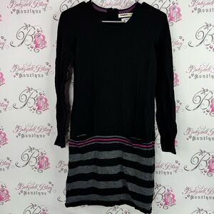 Clements ribeiro portobello dress Stylish Black and Gray Striped  Dress